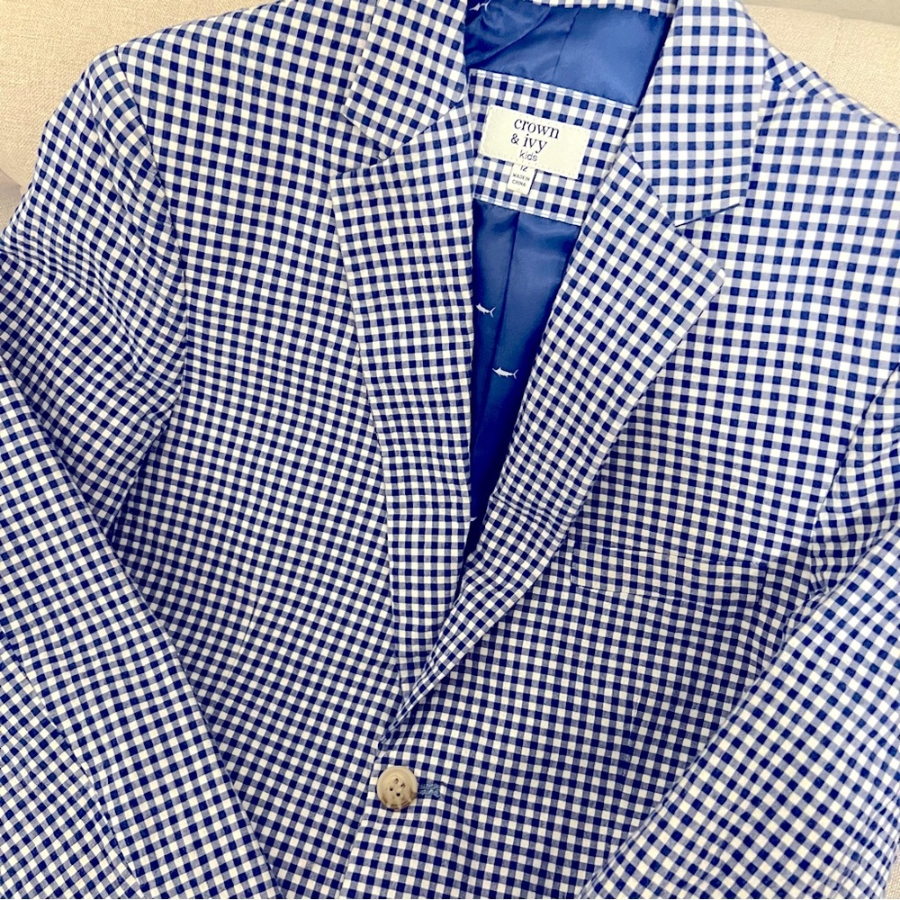 🖤CROWN & IVY GINGHAM BLAZER - Picture 5 of 9